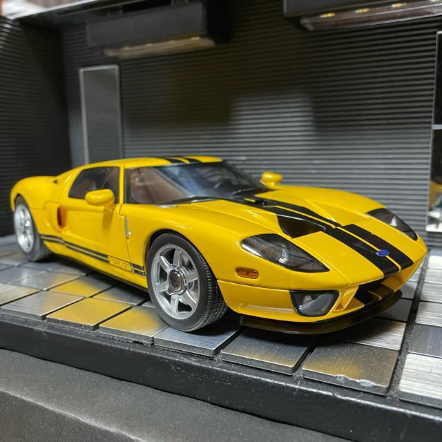 未展示品 オートアート 1/18 フォード GT 2004 イエロー/ブラックストライプ < ホビー  未展示品 オートアート 1/18 フォード GT 2004 イエロー/ブラックストライプ  < ホビーの