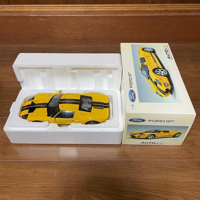 未展示品 オートアート 1/18 フォード GT 2004 イエロー/ブラックストライプ < ホビー  未展示品 オートアート 1/18 フォード GT 2004 イエロー/ブラックストライプ < ホビーの
