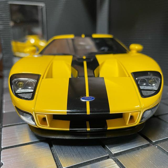 未展示品 オートアート 1/18 フォード GT 2004 イエロー/ブラックストライプ < ホビー  未展示品 オートアート 1/18 フォード GT 2004 イエロー/ブラックストライプ < ホビーの