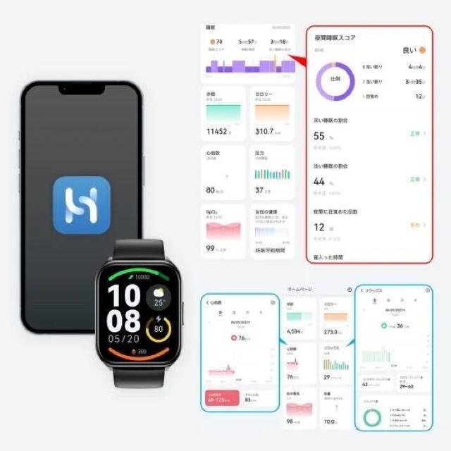 HAYLOU X}[gEHb` Watch 2 Pro HL-W2PBKN ubN  Ɠd/AV 