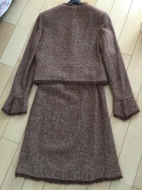 最終FOXEY フォクシーブティックの素敵なツイードスーツブラウン系美品 < ブランド  最終FOXEY フォクシーブティックの素敵なツイードスーツブラウン系美品 < ブランドの