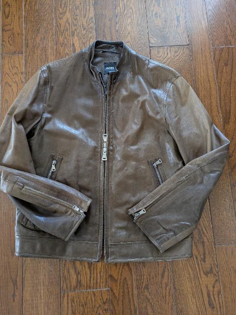 ヒューゴ・ボス Hugo ・Boss ラムレザー シングルライダース < ブランド  ヒューゴ・ボス Hugo ・Boss ラムレザー シングルライダース < ブランドの