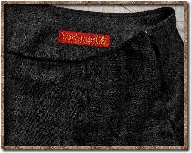 ヨークランド チェックスカート 濃グレー < ブランド ヨークランド チェックスカート 濃グレー < ブランドの