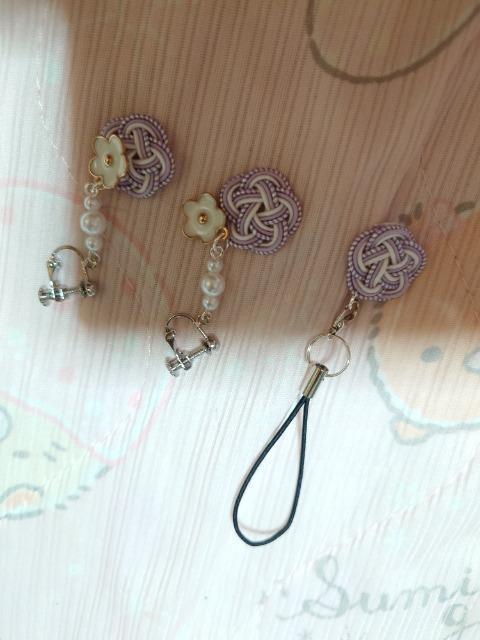 新品、ハンドメイド、水引、イヤリング、梅結び < 女性ファッション  新品、ハンドメイド、水引、イヤリング、梅結び  < 女性ファッションの