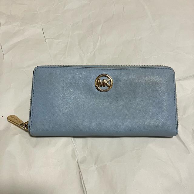 【MICHAEL KORS】 ラウンドファスナー / レザー 長財布 / ブルー < ブランド 【MICHAEL KORS】 ラウンドファスナー / レザー 長財布 / ブルー < ブランドの