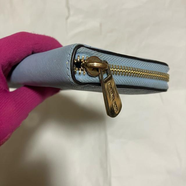 【MICHAEL KORS】 ラウンドファスナー / レザー 長財布 / ブルー < ブランド 【MICHAEL KORS】 ラウンドファスナー / レザー 長財布 / ブルー < ブランドの