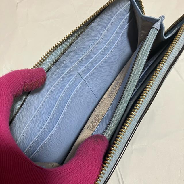 【MICHAEL KORS】 ラウンドファスナー / レザー 長財布 / ブルー < ブランド 【MICHAEL KORS】 ラウンドファスナー / レザー 長財布 / ブルー < ブランドの