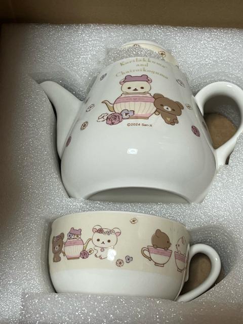 リラックマ コリコグのフラワーティータイム ティーポット&カップ < インテリア/ライフ リラックマ コリコグのフラワーティータイム ティーポット&カップ < インテリア/ライフの
