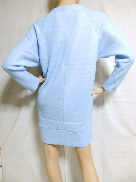 【CECIL McBEE/セシルマクビー】《New》ゆるシルエット★Vネック*ニットワンピ<サックス> < ブランド 【CECIL McBEE/セシルマクビー】《New》ゆるシルエット★Vネック*ニットワンピ<サックス> < ブランドの