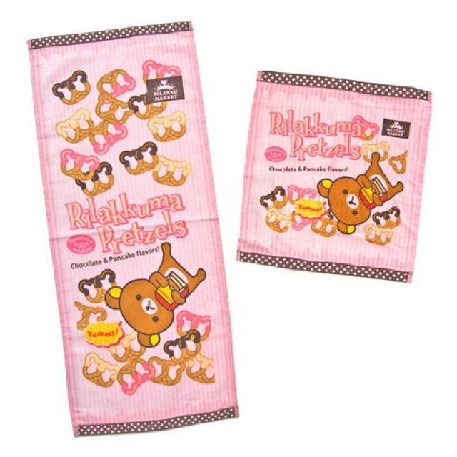 《New》リラックマ★チョコレートプレッツェル.デザイン・フェイス&ハンドタオル<2点セット> < インテリア/ライフ 《New》リラックマ★チョコレートプレッツェル.デザイン・フェイス&ハンドタオル<2点セット> < インテリア/ライフの