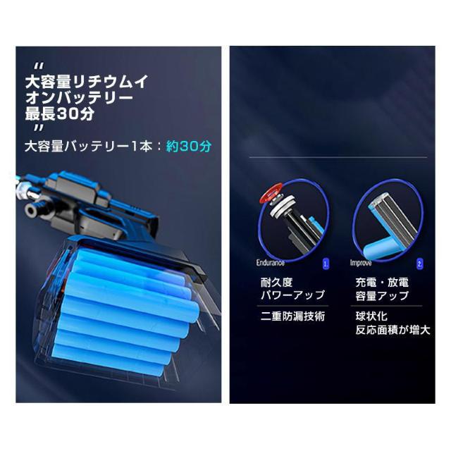 高圧洗浄機 コードレス 充電式 バッテリー2本付き 充電式 ホース付き 洗車 家庭用 水圧洗浄 バケツ タンク コンパクト 外壁 < 自動車/バイク 高圧洗浄機 コードレス 充電式 バッテリー2本付き 充電式 ホース付き 洗車 家庭用 水圧洗浄 バケツ タンク コンパクト 外壁 < 自動車/バイク