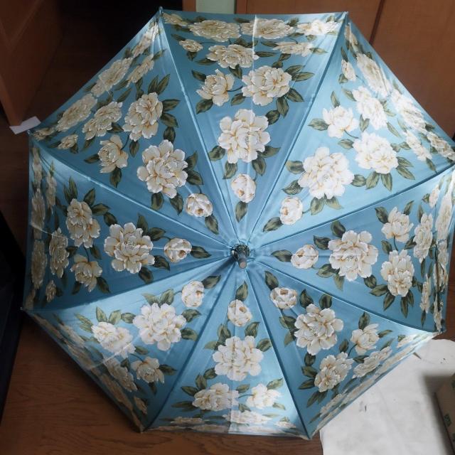 JUNKO SHIMADA 水色 黄色薔薇柄 強力撥水加工 オーロラ製 長傘 < 女性ファッション  JUNKO SHIMADA 水色 黄色薔薇柄 強力撥水加工 オーロラ製 長傘  < 女性ファッションの