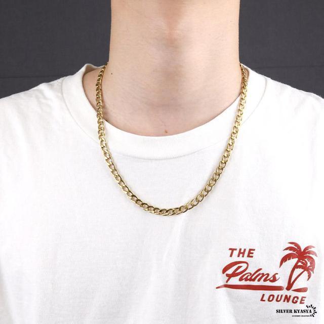 チェーンネックレス 喜平チェーン 幅6mm ステンレス 18k gold ゴールド 金色 ネックレス カニカン 喜平 (40cm) < 男性アクセサリー/時計 チェーンネックレス 喜平チェーン 幅6mm ステンレス 18k gold ゴールド 金色 ネックレス カニカン 喜平 (40cm) < 男性アクセサリー/時計の