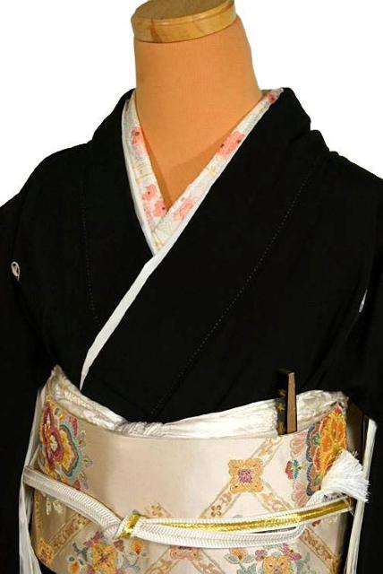【最高峰】美品 相良シシュウ 金彩 花丸 雪輪 熨斗 比翼付 黒留袖 身丈165cm 裄64.5cm T3498 < 女性ファッション  【最高峰】美品 相良シシュウ 金彩 花丸 雪輪 熨斗 比翼付 黒留袖 身丈165cm 裄64.5cm T3498 < 女性ファッションの