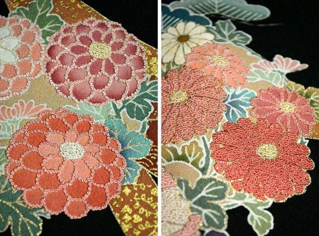 【最高峰】美品 相良シシュウ 金彩 花丸 雪輪 熨斗 比翼付 黒留袖 身丈165cm 裄64.5cm T3498 < 女性ファッション  【最高峰】美品 相良シシュウ 金彩 花丸 雪輪 熨斗 比翼付 黒留袖 身丈165cm 裄64.5cm T3498 < 女性ファッションの