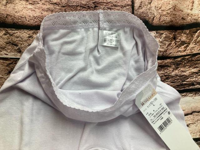 しっとり柔らか 快適な履き心地!お肌に優しい天然綿100% お洒落なレース付き 3分丈ボトムインナー(画像から)1枚 < 女性ファッション  しっとり柔らか 快適な履き心地!お肌に優しい天然綿100% お洒落なレース付き 3分丈ボトムインナー(画像から)1枚 < 女性ファッションの