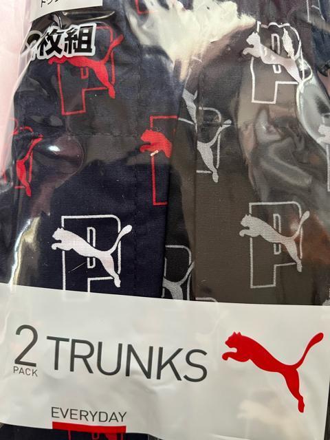 Lサイズ!2枚セット!高貴紳士的!PUMA!ブランド品!前開きあり!ボタン付き!トランクス! < 男性ファッション  Lサイズ!2枚セット!高貴紳士的!PUMA!ブランド品!前開きあり!ボタン付き!トランクス! < 男性ファッションの