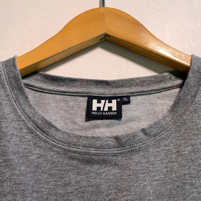 HELLY HANSEN グレー Tシャツ XLサイズ ロゴプリント 半袖Tシャツ クルーネック < ブランド HELLY HANSEN グレー Tシャツ XLサイズ ロゴプリント 半袖Tシャツ クルーネック < ブランドの
