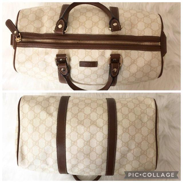 【良品】GUCCI グッチ ハンドバッグ ボストンバッグ GGスプリーム GG柄 PVC レザー < ブランド 【良品】GUCCI グッチ ハンドバッグ ボストンバッグ GGスプリーム GG柄 PVC レザー < ブランドの