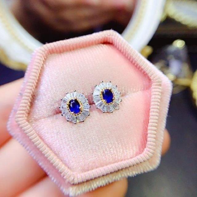 女性のための天然サファイアピアス 3x4mm 100%天然 アクセサリー 宝石 Yu_9542 < 女性アクセサリー/時計 女性のための天然サファイアピアス 3x4mm 100%天然 アクセサリー 宝石 Yu_9542 < 女性アクセサリー/時計の