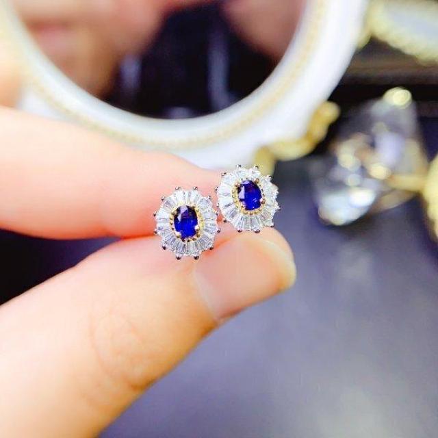 女性のための天然サファイアピアス 3x4mm 100%天然 アクセサリー 宝石 Yu_9542 < 女性アクセサリー/時計 女性のための天然サファイアピアス 3x4mm 100%天然 アクセサリー 宝石 Yu_9542 < 女性アクセサリー/時計の