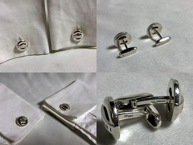 正規良レア BVLGARIブルガリ ロゴ文字オーバルカフス SV925 オープンラウンドボタン < ブランド  正規良レア BVLGARIブルガリ ロゴ文字オーバルカフス SV925 オープンラウンドボタン < ブランドの