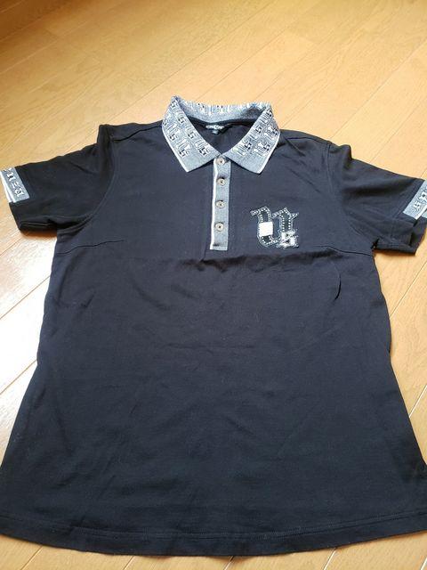 ☆美品☆バレンザ・ポー☆黒半袖ポロシャツ☆40 < 女性ファッション  ☆美品☆バレンザ・ポー☆黒半袖ポロシャツ☆40 < 女性ファッションの