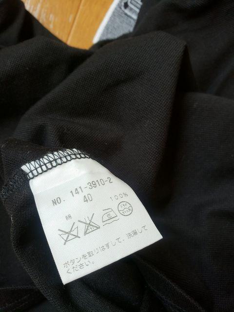 ☆美品☆バレンザ・ポー☆黒半袖ポロシャツ☆40 < 女性ファッション  ☆美品☆バレンザ・ポー☆黒半袖ポロシャツ☆40 < 女性ファッションの