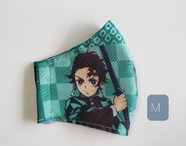 M6 涼夏用 100☆ 【ラスト】立体マスク 鬼滅の刃 炭治郎(*^^*)ハンドメイド M 1点 < 女性ファッション  M6 涼夏用 100☆ 【ラスト】立体マスク 鬼滅の刃 炭治郎(*^^*)ハンドメイド M 1点  < 女性ファッションの