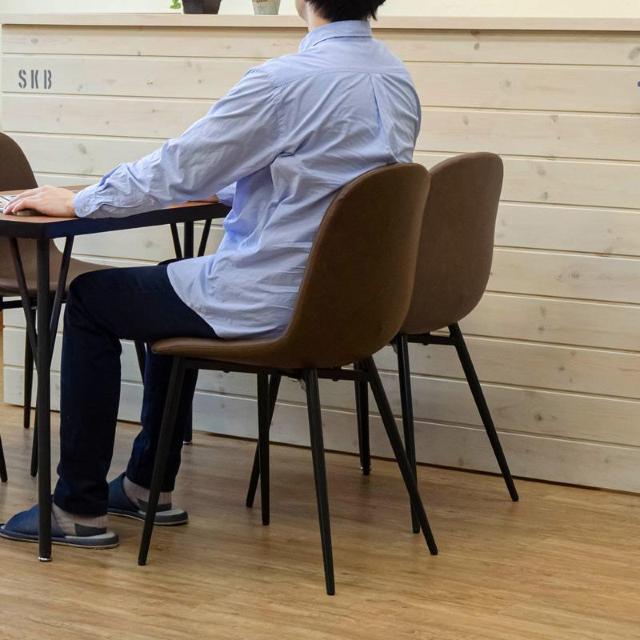 【送料無料】Baron ダイニングチェア 椅子 イス PUレザー ヴィンテージ風【2脚セット】 < インテリア/ライフ 【送料無料】Baron ダイニングチェア 椅子 イス PUレザー ヴィンテージ風【2脚セット】 < インテリア/ライフの