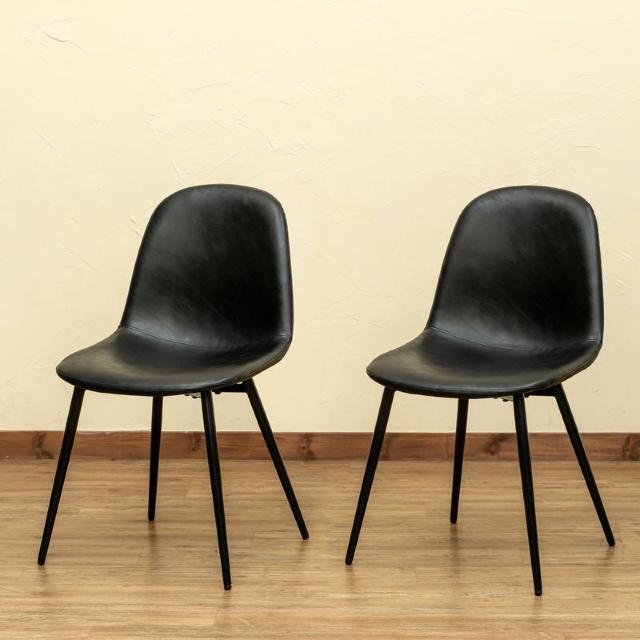 【送料無料】Baron ダイニングチェア 椅子 イス PUレザー ヴィンテージ風【2脚セット】 < インテリア/ライフ 【送料無料】Baron ダイニングチェア 椅子 イス PUレザー ヴィンテージ風【2脚セット】 < インテリア/ライフの