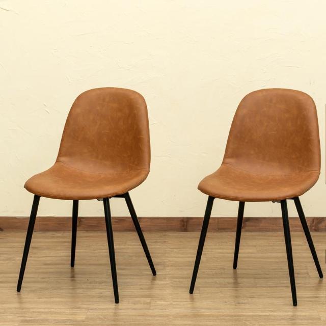 【送料無料】Baron ダイニングチェア 椅子 イス PUレザー ヴィンテージ風【2脚セット】 < インテリア/ライフ 【送料無料】Baron ダイニングチェア 椅子 イス PUレザー ヴィンテージ風【2脚セット】 < インテリア/ライフの