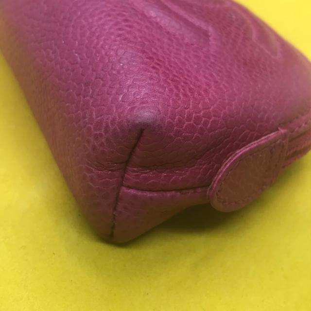 正規品 ヴィンテージ シャネル キャビアスキン CoCo コインケース 小物入れ ピンク < ブランド 正規品 ヴィンテージ シャネル キャビアスキン CoCo コインケース 小物入れ ピンク < ブランドの