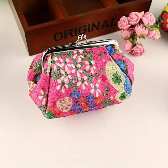 超お買い得690円★カラフルなヴィンテージ風刺繍コインパース - エスニックスタイルの小さな財布 ピンク < 女性ファッション  超お買い得690円★カラフルなヴィンテージ風刺繍コインパース - エスニックスタイルの小さな財布 ピンク  < 女性ファッションの