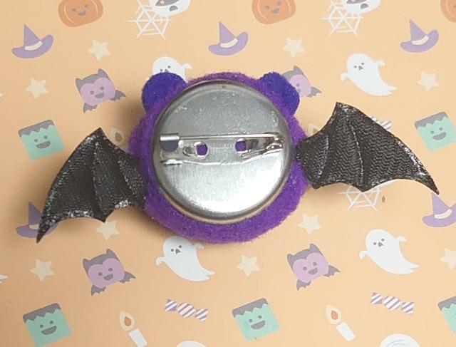 ハンドメイド♪ポンポンフェイスブローチ★ハロウィンver★コウモリ@ < ペット/手芸/園芸  ハンドメイド♪ポンポンフェイスブローチ★ハロウィンver★コウモリ@ < ペット/手芸/園芸の