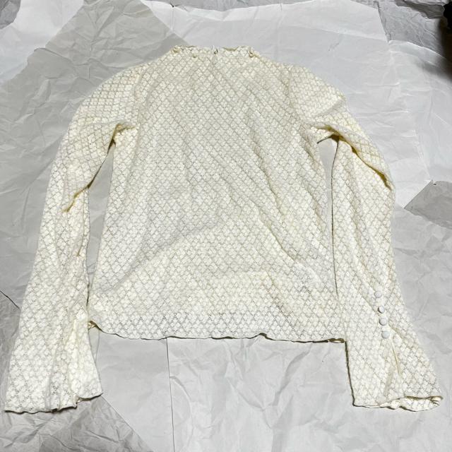 【タグ紛失】【ノーブランド扱い】 長袖 レース網み トップス / FR < 女性ファッション 【タグ紛失】【ノーブランド扱い】 長袖 レース網み トップス / FR < 女性ファッションの
