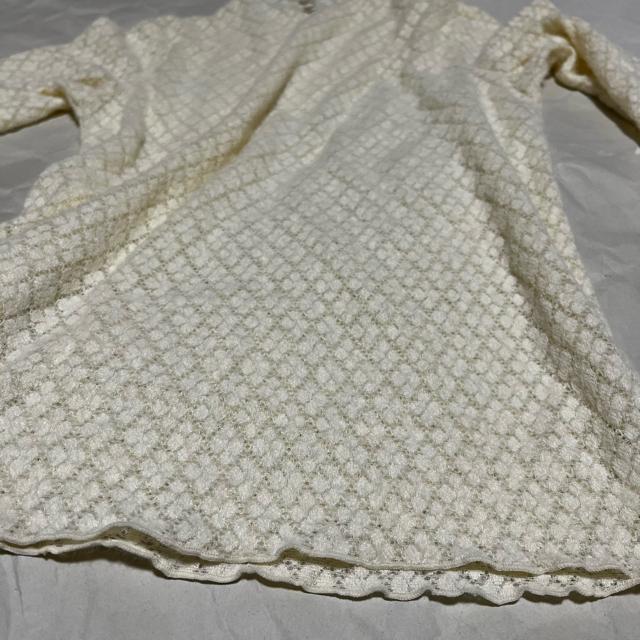 【タグ紛失】【ノーブランド扱い】 長袖 レース網み トップス / FR < 女性ファッション 【タグ紛失】【ノーブランド扱い】 長袖 レース網み トップス / FR < 女性ファッションの