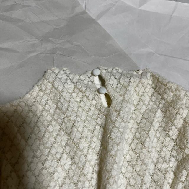 【タグ紛失】【ノーブランド扱い】 長袖 レース網み トップス / FR < 女性ファッション 【タグ紛失】【ノーブランド扱い】 長袖 レース網み トップス / FR < 女性ファッションの