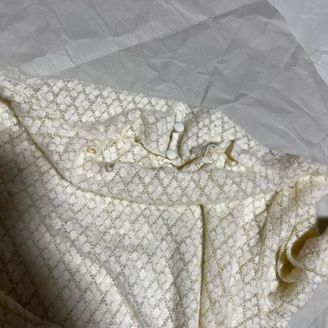【タグ紛失】【ノーブランド扱い】 長袖 レース網み トップス / FR < 女性ファッション 【タグ紛失】【ノーブランド扱い】 長袖 レース網み トップス / FR < 女性ファッションの
