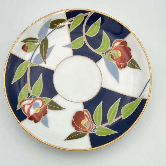 美品 香蘭社 ティーカップ&ソーサー ソーサーのみ 皇居の花シリーズ 霜月 カンツバキ 寒椿 限定品 1984年 < インテリア/ライフ 美品 香蘭社 ティーカップ&ソーサー ソーサーのみ 皇居の花シリーズ 霜月 カンツバキ 寒椿 限定品 1984年 < インテリア/ライフの