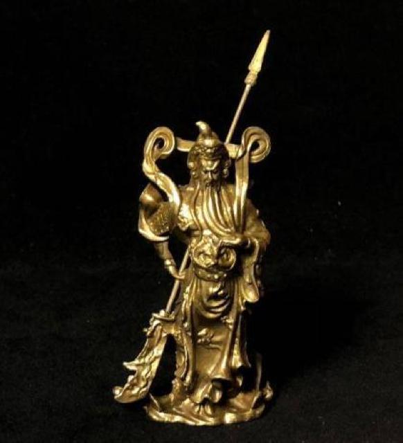 三国志 関羽雲長 像 置物 武財神 開運 縁起物 風水 骨董 古美術 銅像 仏像 飾り 竜頭大刀 金色 インテリア 昇運 守護神 < インテリア/ライフ 三国志 関羽雲長 像 置物 武財神 開運 縁起物 風水 骨董 古美術 銅像 仏像 飾り 竜頭大刀 金色 インテリア 昇運 守護神 < インテリア/ライフの