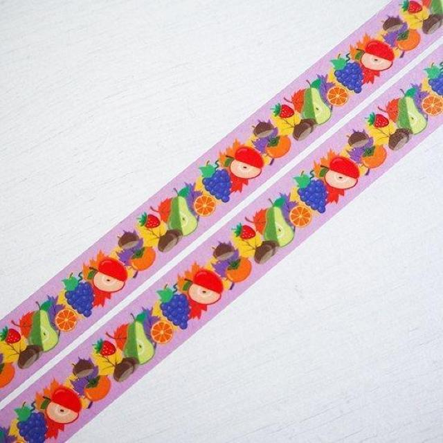 CAFE BON VOYAGEマスキングテープ TUTTI FRUTTI BITTER フルーツ果物栗柿苺梨葡萄林檎ミカン他 < インテリア/ライフ CAFE BON VOYAGEマスキングテープ TUTTI FRUTTI BITTER フルーツ果物栗柿苺梨葡萄林檎ミカン他 < インテリア/ライフの