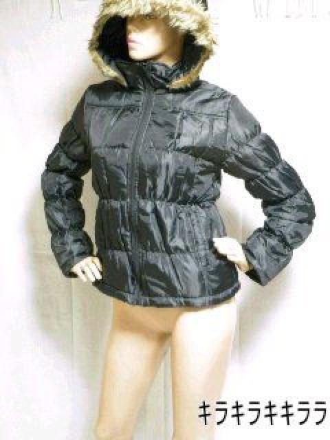 《New》美ライン★2way・シャーリング*中綿ダウンジャケット<ブラックM> < 女性ファッション 《New》美ライン★2way・シャーリング*中綿ダウンジャケット<ブラックM> < 女性ファッションの