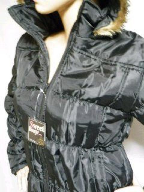 《New》美ライン★2way・シャーリング*中綿ダウンジャケット<ブラックM> < 女性ファッション 《New》美ライン★2way・シャーリング*中綿ダウンジャケット<ブラックM> < 女性ファッションの