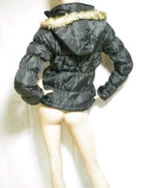 《New》美ライン★2way・シャーリング*中綿ダウンジャケット<ブラックM> < 女性ファッション 《New》美ライン★2way・シャーリング*中綿ダウンジャケット<ブラックM> < 女性ファッションの