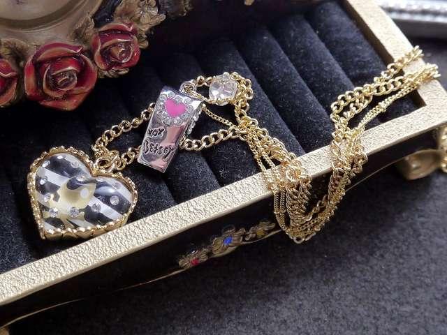 新品ゴスロリ姫系笛モチーフとスカルハートネックレス < 女性アクセサリー/時計  新品ゴスロリ姫系笛モチーフとスカルハートネックレス < 女性アクセサリー/時計の