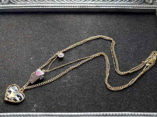 新品ゴスロリ姫系笛モチーフとスカルハートネックレス < 女性アクセサリー/時計  新品ゴスロリ姫系笛モチーフとスカルハートネックレス < 女性アクセサリー/時計の