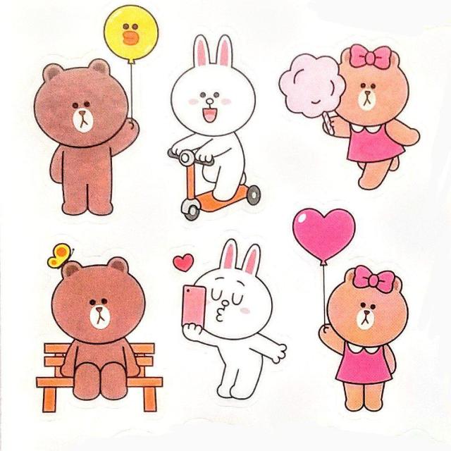 ライン スタンプ ステッカー ラインフレンズ LINE STAMP STICKER 2枚セット(台紙付き) A5版 スマイルゼミ < アニメ/コミック/キャラクター  ライン スタンプ ステッカー ラインフレンズ LINE STAMP STICKER 2枚セット(台紙付き) A5版 スマイルゼミ < アニメ/コミック/キャラクターの