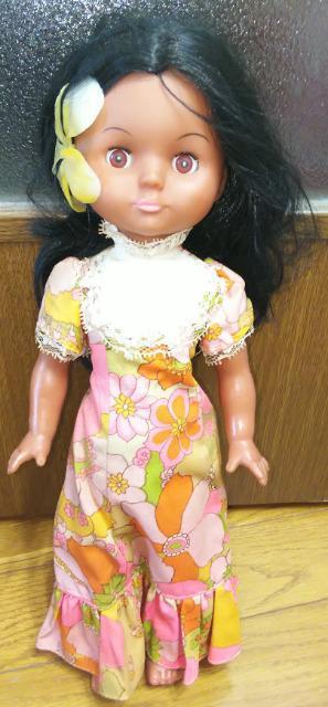 スリーピングアイスリープアイ眠り目ハワイアンドールサイズ約38cm抱き人形Dollビンテージアンティーク < おもちゃ  スリーピングアイスリープアイ眠り目ハワイアンドールサイズ約38cm抱き人形Dollビンテージアンティーク  < おもちゃの