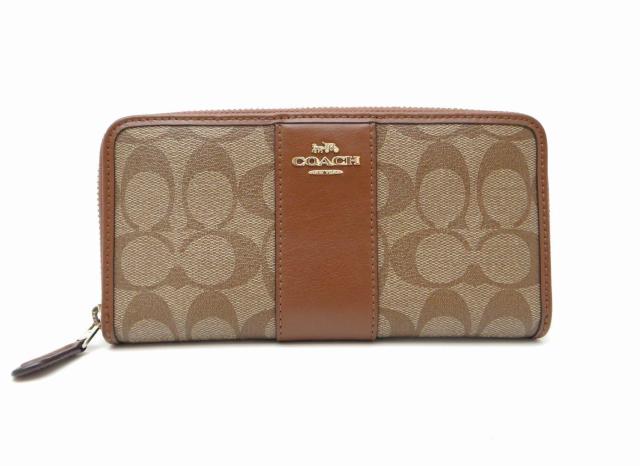 COACH コーチ F54630 シグネチャー ストライプ PVC ラウンドファスナー長財布 ブラウン<USED>【送料無料】 < ブランド COACH コーチ F54630 シグネチャー ストライプ PVC ラウンドファスナー長財布 ブラウン<USED>【送料無料】 < ブランドの